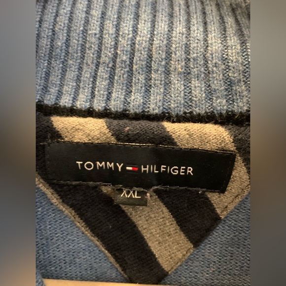 Tommy Hilfiger Mens 1/4 Zip Mockneck Sweatshirt - Picture 5 of 7